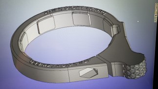 Ring component CAD render