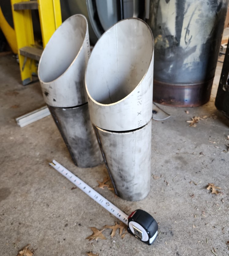 Fabricated cylindrical metal parts